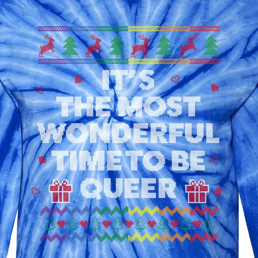 Lgbt Funny Ugly Christmas Style Queer Gay Lesbian Great Gift Tie-Dye Long Sleeve Shirt