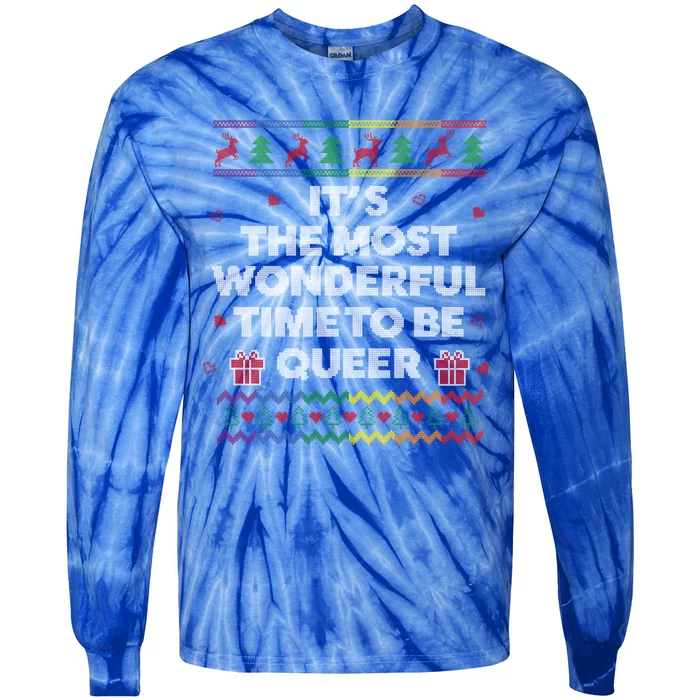 Lgbt Funny Ugly Christmas Style Queer Gay Lesbian Great Gift Tie-Dye Long Sleeve Shirt