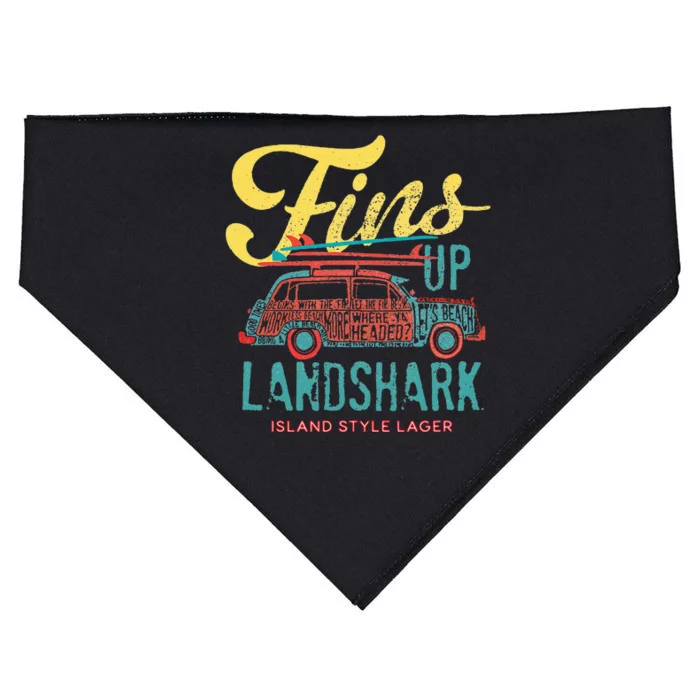 LANDSHARK FINS UP WOODY USA-Made Doggie Bandana