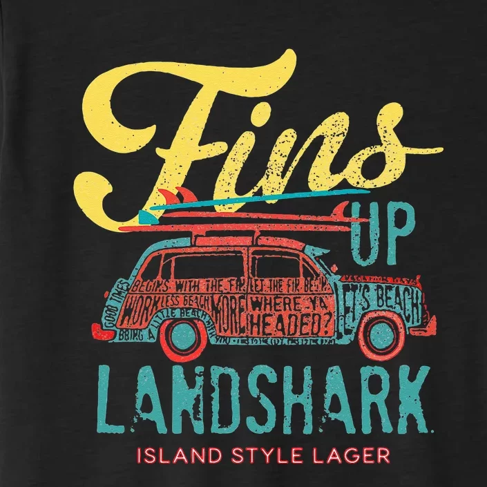 LANDSHARK FINS UP WOODY ChromaSoft Performance T-Shirt