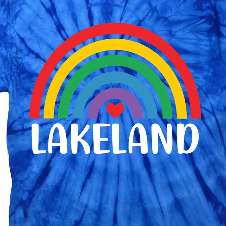 Lakeland Florida Usa Travel I Love Lakeland Meaningful Gift Tie-Dye T-Shirt