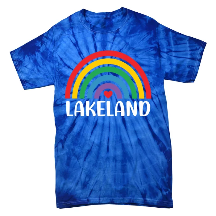 Lakeland Florida Usa Travel I Love Lakeland Meaningful Gift Tie-Dye T-Shirt