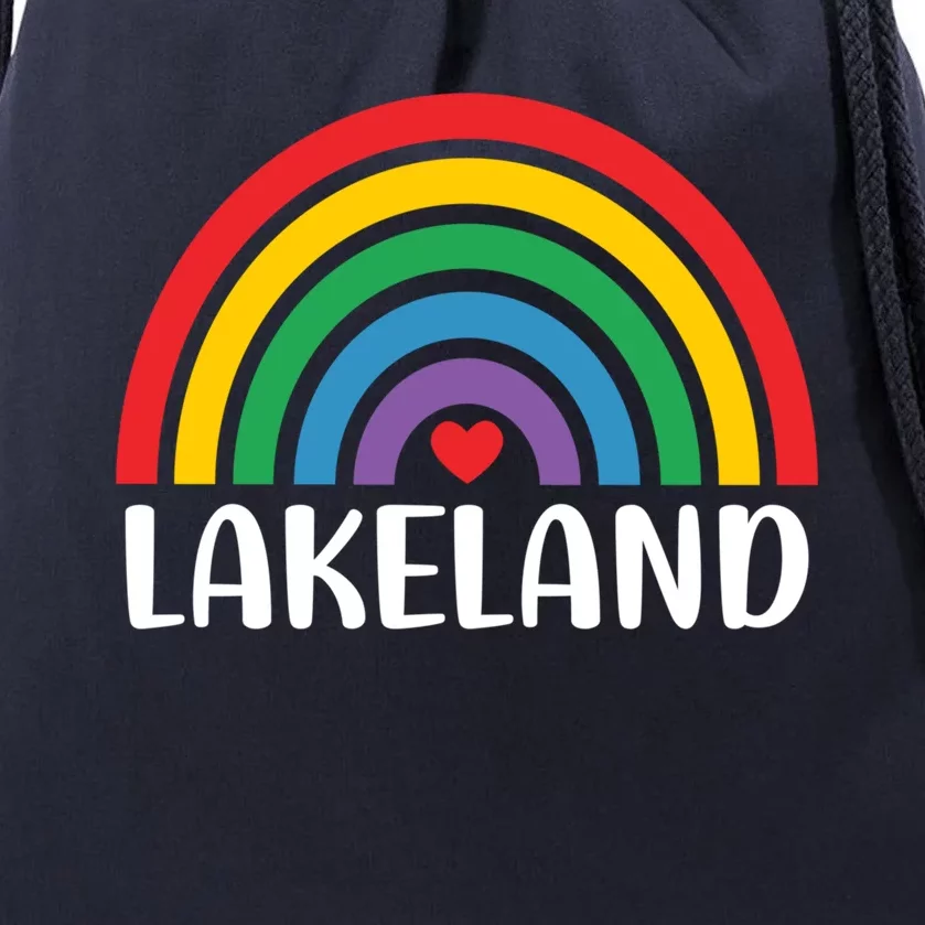 Lakeland Florida Usa Travel I Love Lakeland Meaningful Gift Drawstring Bag