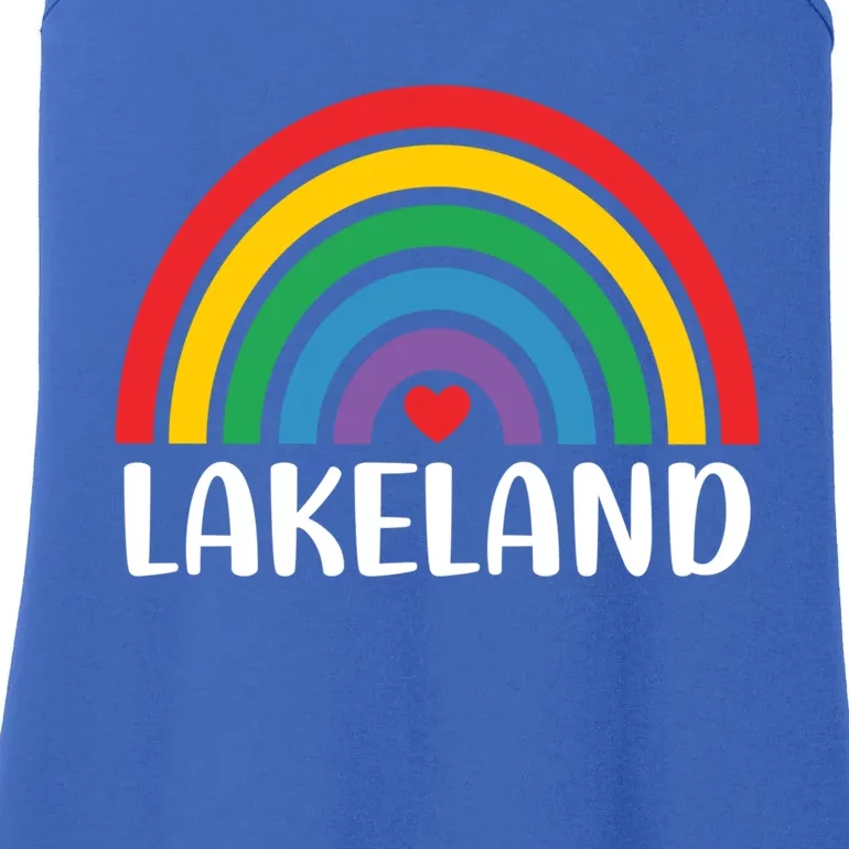 Lakeland Florida Usa Travel I Love Lakeland Funny Gift Ladies Essential Tank