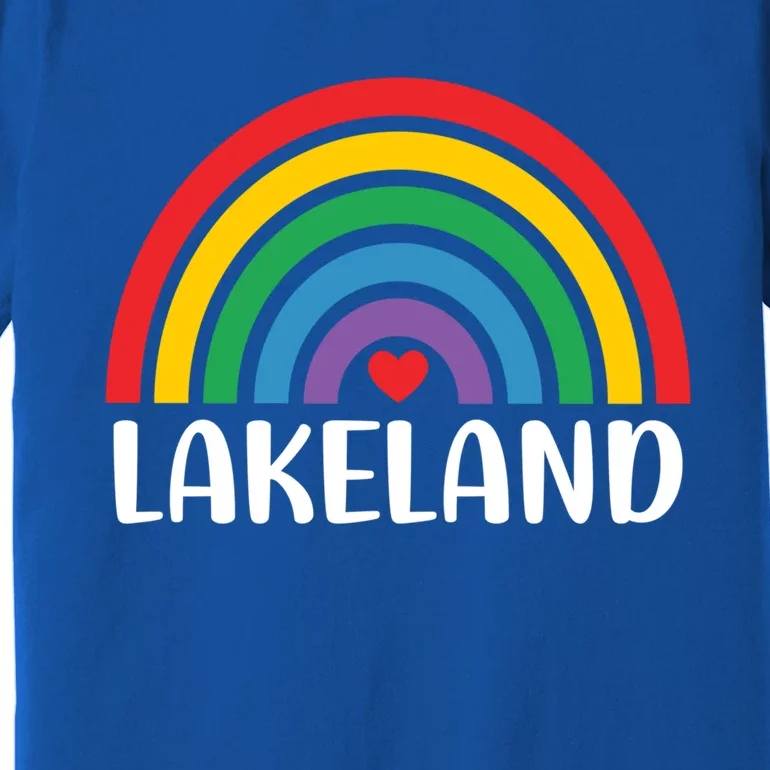 Lakeland Florida Usa Travel I Love Lakeland Funny Gift Premium T-Shirt