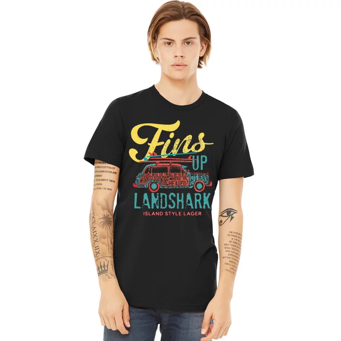 LANDSHARK FINS UP WOODY Premium T-Shirt