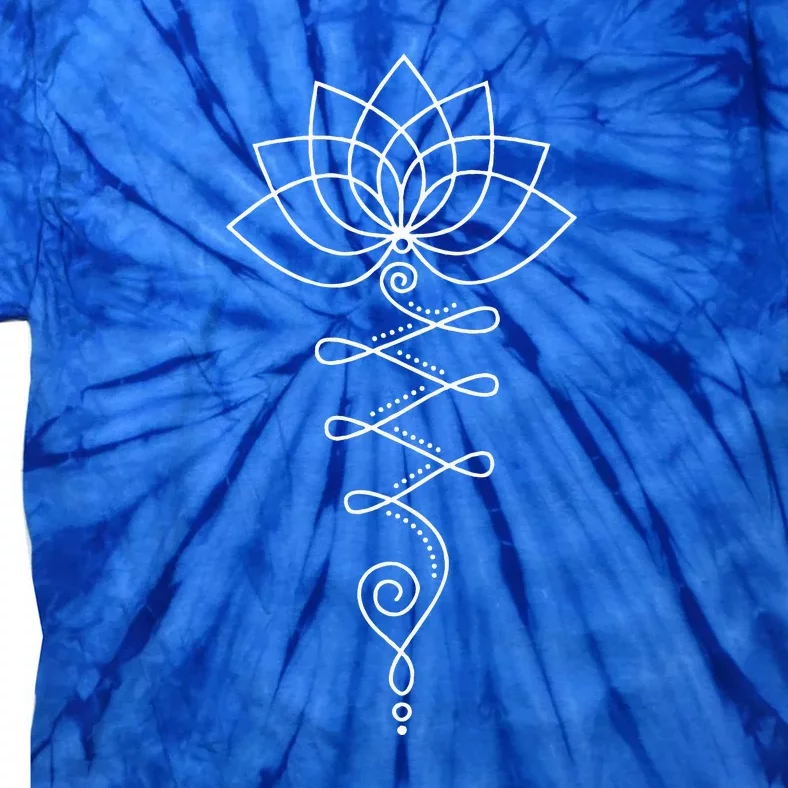 Lotus Flower Unalome Yoga Meditation Awareness Zen Tie-Dye T-Shirt