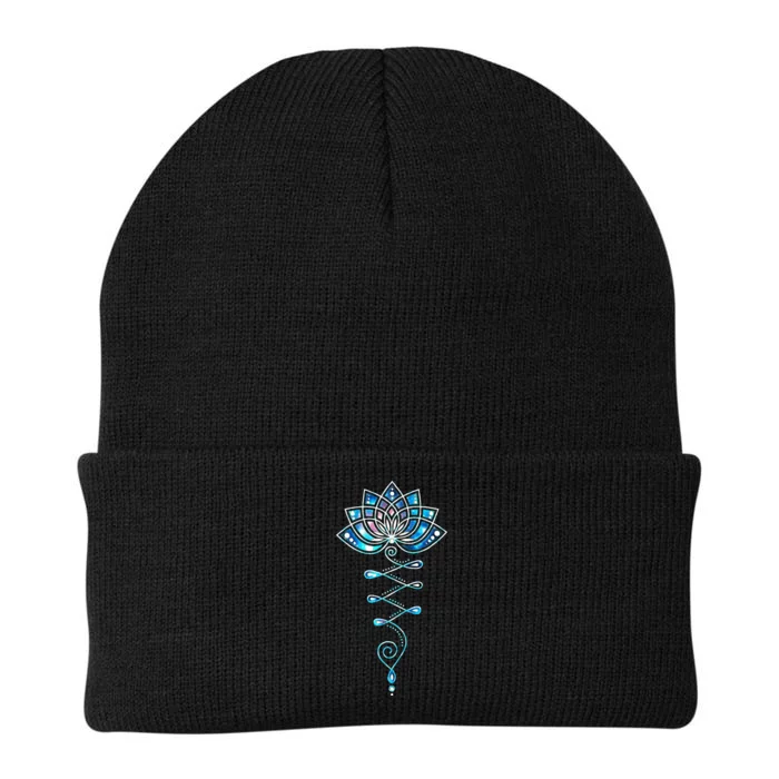 Lotus Flower Unalome Yoga Meditation Awareness Zen Knit Cap Winter Beanie