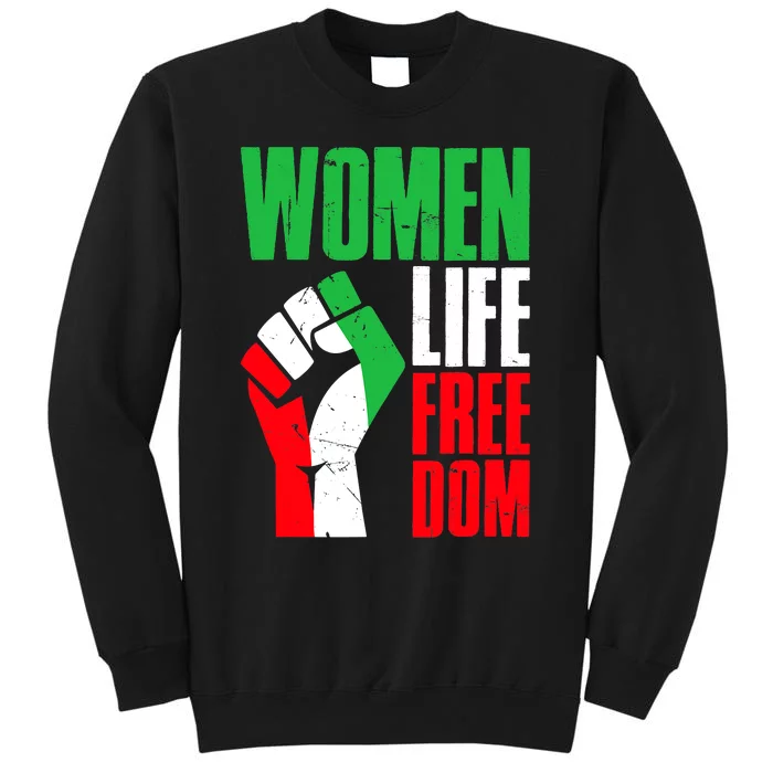 Life Freedom Vintage Iranian Distressed Free Iran Tall Sweatshirt