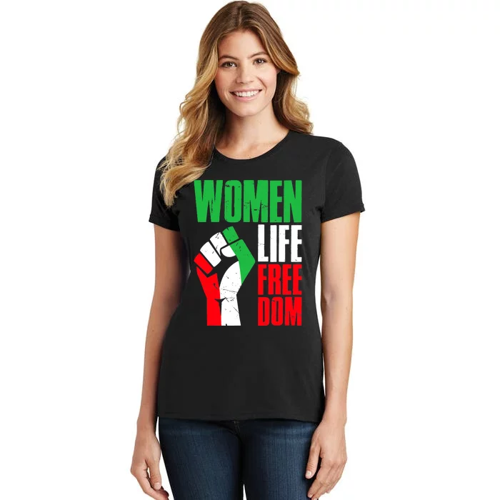 Life Freedom Vintage Iranian Distressed Free Iran Women's T-Shirt