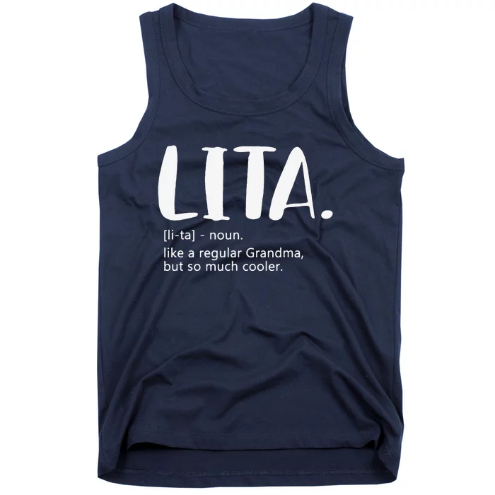 Lita For Women Mother's Day Idea For Grandma Lita Tank Top