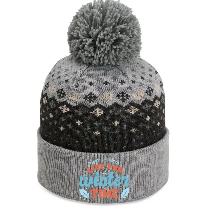 Live For Winter Time The Baniff Cuffed Pom Beanie