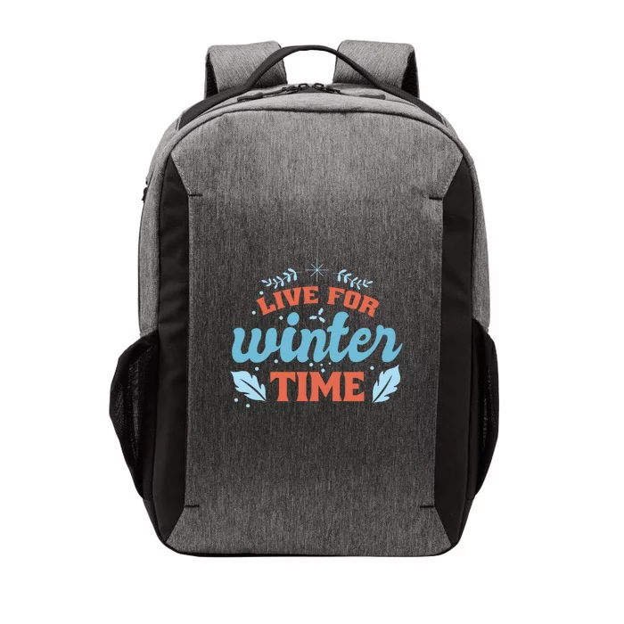 Live For Winter Time Vector Backpack