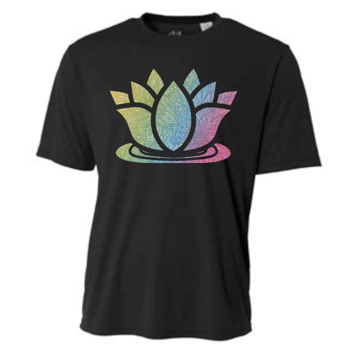 Lotus Flower Yoga Meditation Namaste Cute Gift Cooling Performance Crew T-Shirt