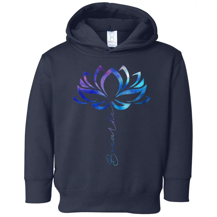 Lotus Flower Yoga Breathe Meditation Gift Peace Love Toddler Hoodie