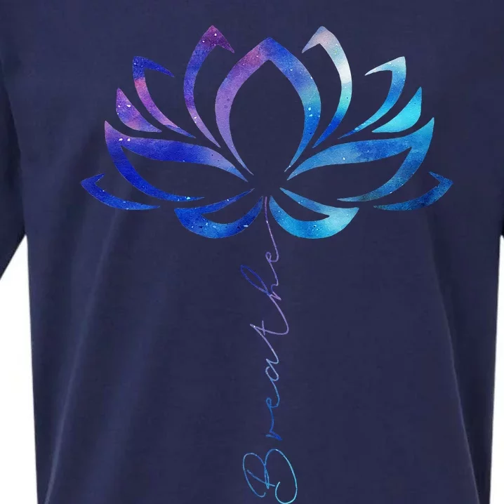 Lotus Flower Yoga Breathe Meditation Gift Peace Love Sueded Cloud Jersey T-Shirt