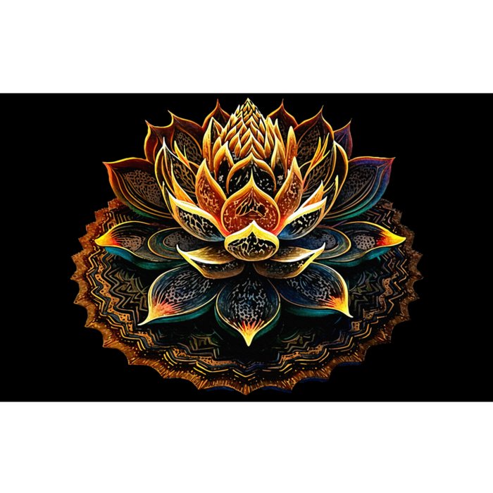 Lotus Flower Yoga Zen Bohemian Namaste Meditation Bumper Sticker