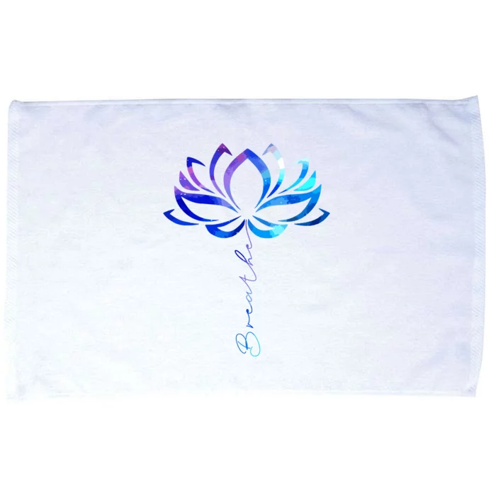 Lotus Flower Yoga Breathe Meditation Gift Peace Love Microfiber Hand Towel