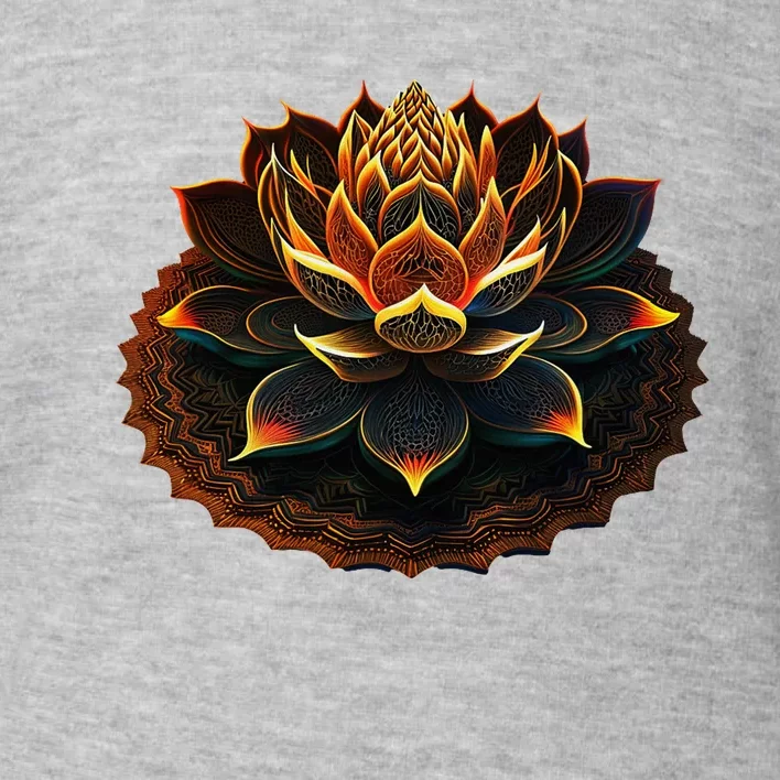 Lotus Flower Yoga Zen Bohemian Namaste Meditation Toddler Sweatshirt