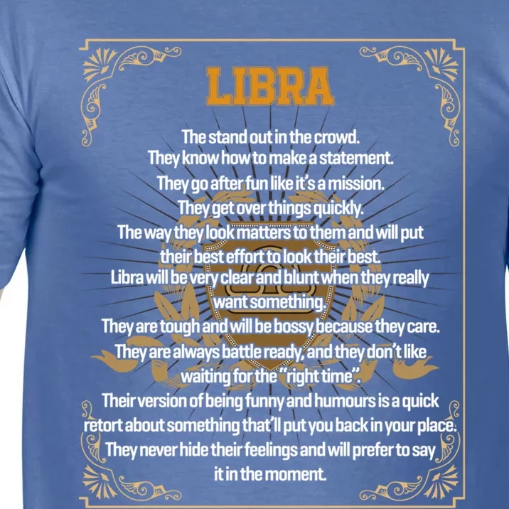 Libra Facts Zodiac Sign Awesome Horoscope Birthday Astrology Great Gift Comfort Colors T-Shirt