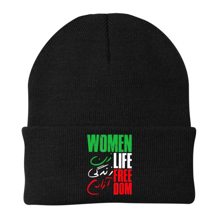 Life Freedom Zan Zendegi Azadi Farsi Support Iran Knit Cap Winter Beanie