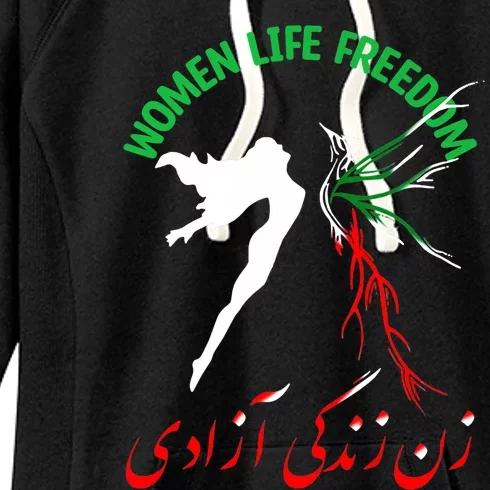 Life Freedom Zan Zendegi Azadi Iran Free Iranian Women's Fleece Hoodie