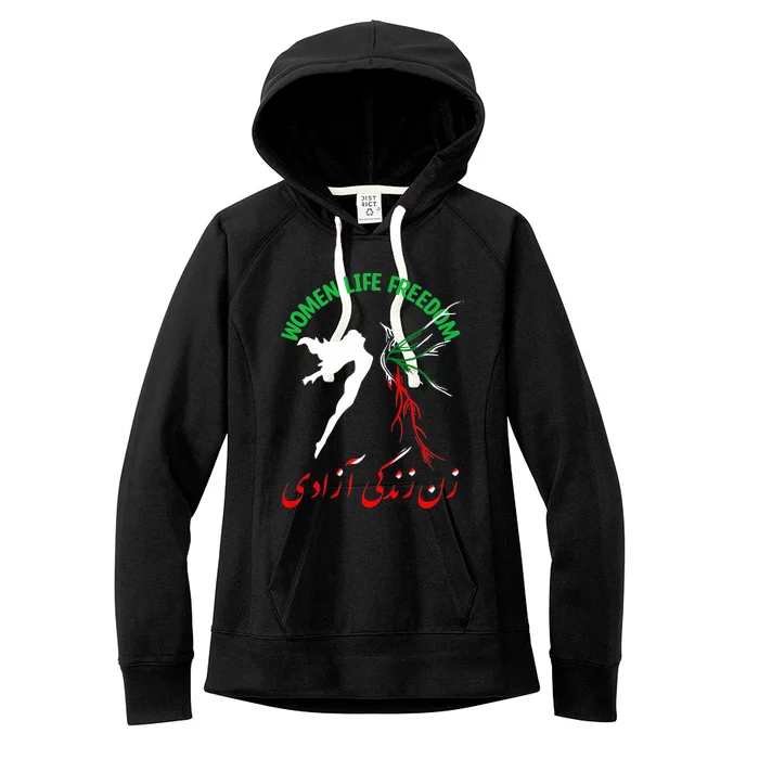 Life Freedom Zan Zendegi Azadi Iran Free Iranian Women's Fleece Hoodie