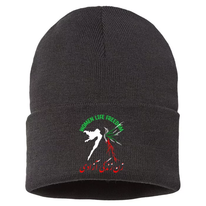 Life Freedom Zan Zendegi Azadi Iran Free Iranian Sustainable Knit Beanie