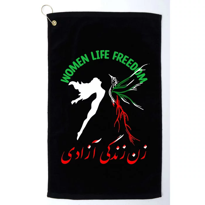 Life Freedom Zan Zendegi Azadi Iran Free Iranian Platinum Collection Golf Towel