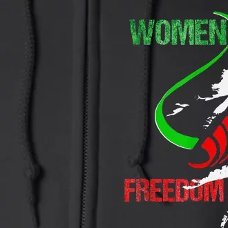 Life Freedom Zan Zendegi Azadi Iran Freedom Full Zip Hoodie