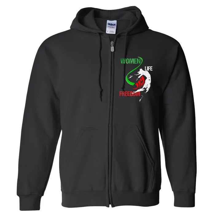 Life Freedom Zan Zendegi Azadi Iran Freedom Full Zip Hoodie