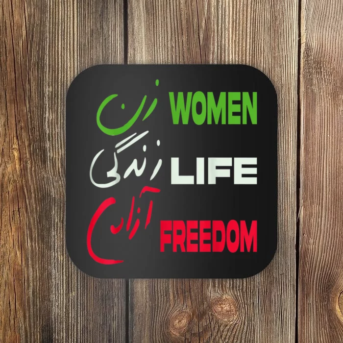 Life Freedom Zan Zendegi Azadi Farsi Support Iran Coaster