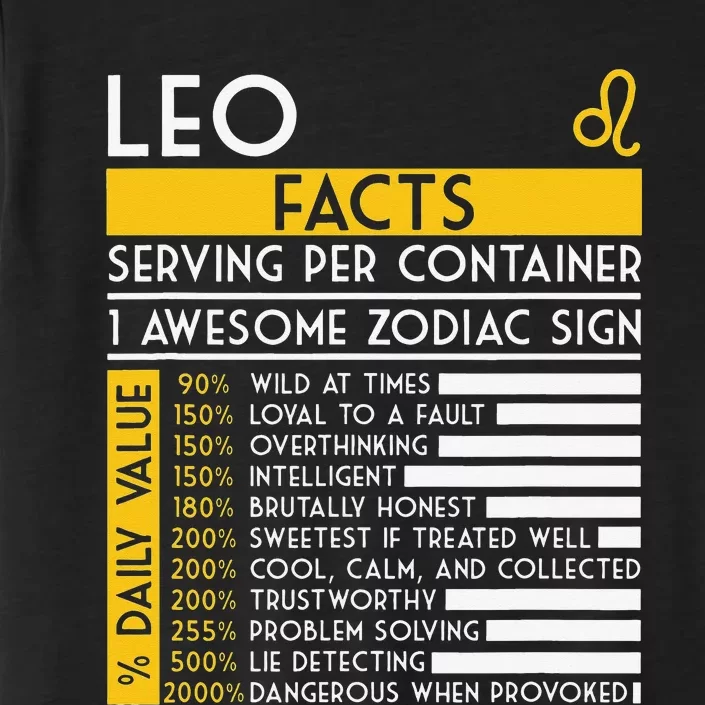 Leo Facts Zodiac Horoscope Funny Astrology Star Sign ChromaSoft Performance T-Shirt