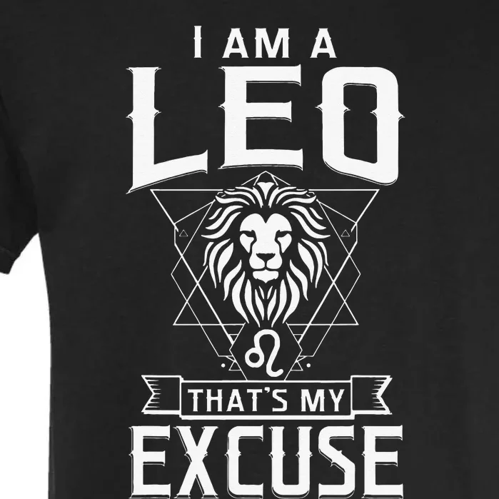 Lion graphic art July August Birthday Gifts Leo Zodiac sign Garment-Dyed Heavyweight T-Shirt