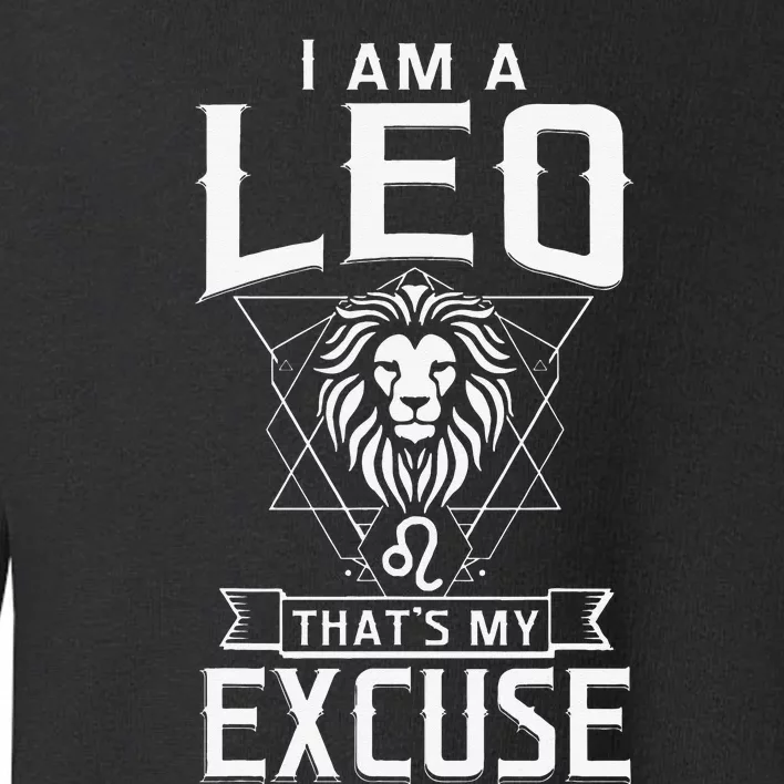 Lion graphic art July August Birthday Gifts Leo Zodiac sign Toddler Sweatshirt