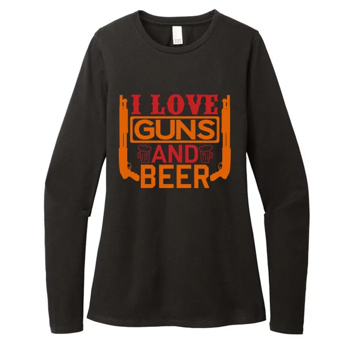 Love Guns And Beer Womens CVC Long Sleeve Shirt