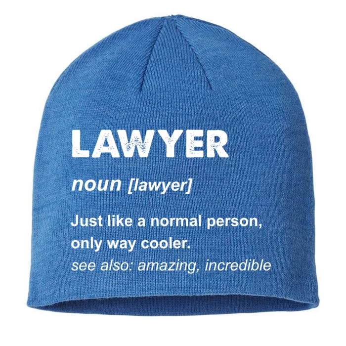 Lawyer Gift And Funny Gift Lawyer Gift Blue Small 8 1/2in Sustainable Knit Beanie