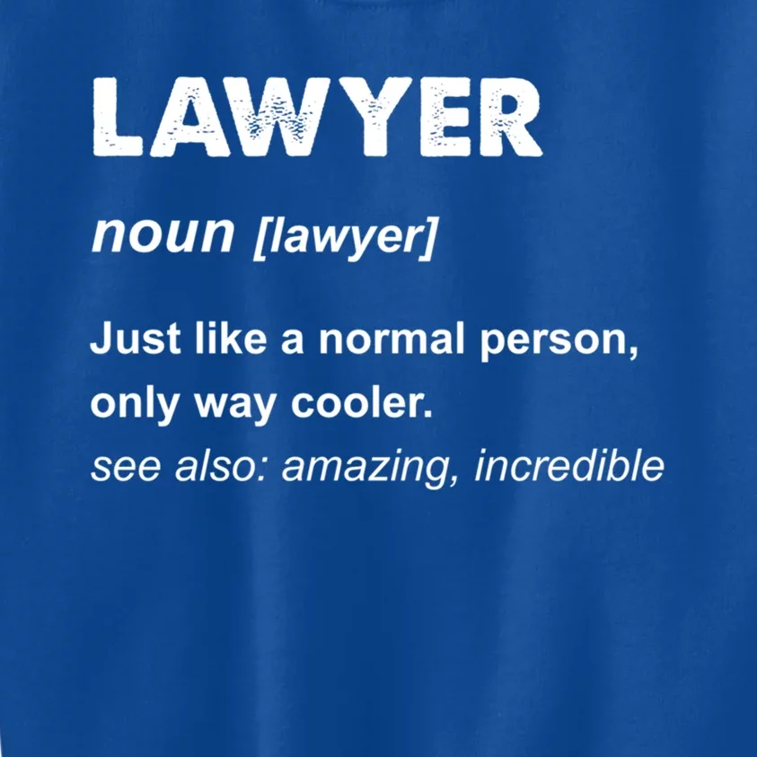 Lawyer Gift And Funny Gift Lawyer Gift Blue Small Kids Sweatshirt