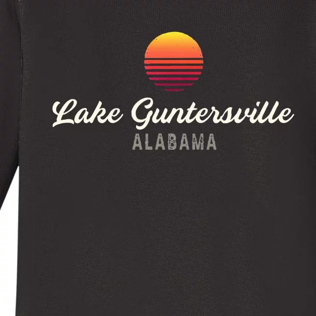 Lake Guntersville Alabama Bass Fishing Baby Long Sleeve Bodysuit