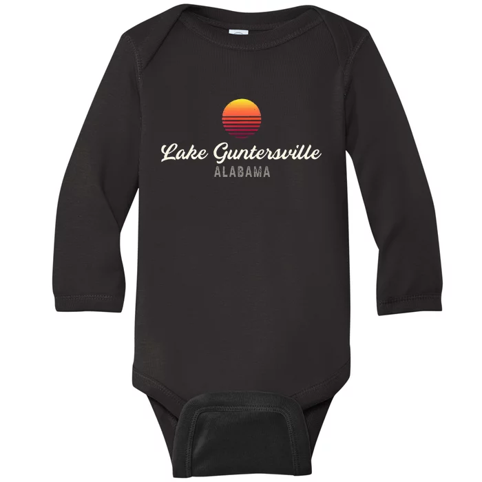 Lake Guntersville Alabama Bass Fishing Baby Long Sleeve Bodysuit