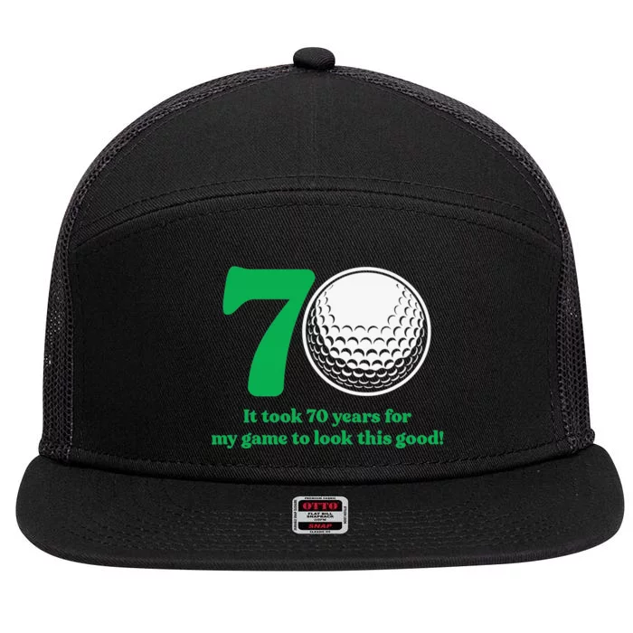 Legendary Golfers Are Born In 1952 70th Birthday Golf Gifts 7 Panel Mesh Trucker Snapback Hat