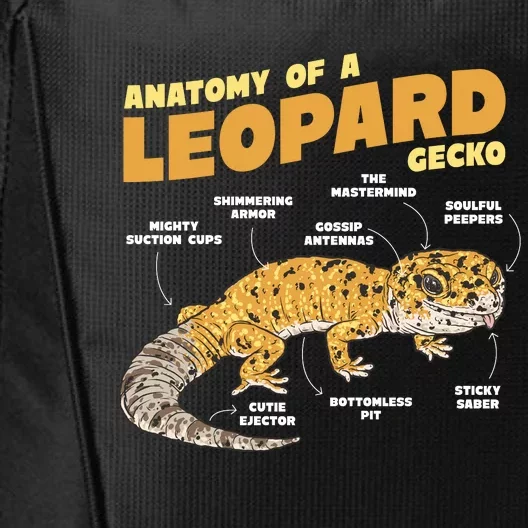 Leopard Gecko Anatomy City Backpack