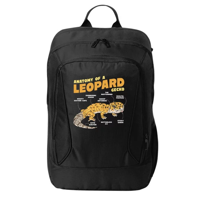 Leopard Gecko Anatomy City Backpack