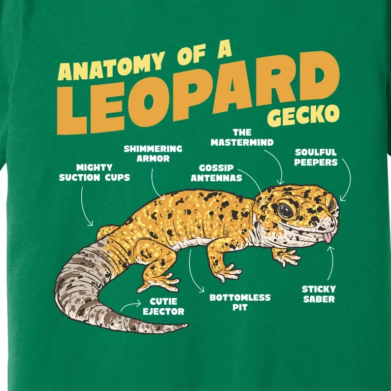 Leopard Gecko Anatomy Premium T-Shirt