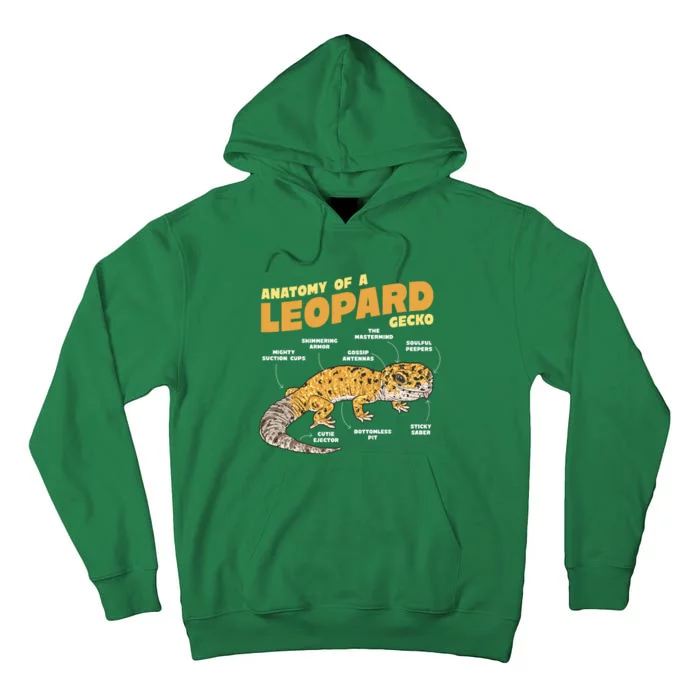 Leopard Gecko Anatomy Tall Hoodie