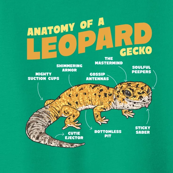 Leopard Gecko Anatomy Toddler T-Shirt