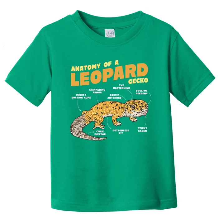 Leopard Gecko Anatomy Toddler T-Shirt