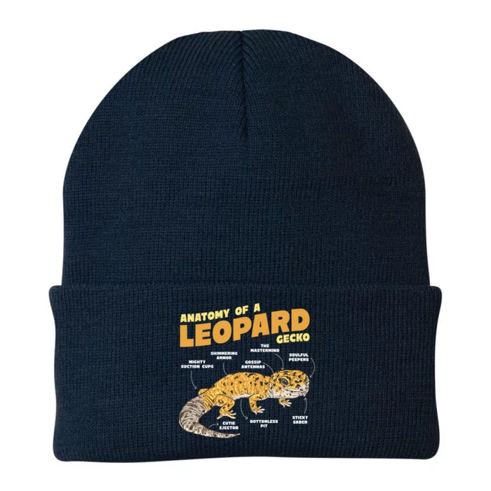 Leopard Gecko Anatomy Knit Cap Winter Beanie