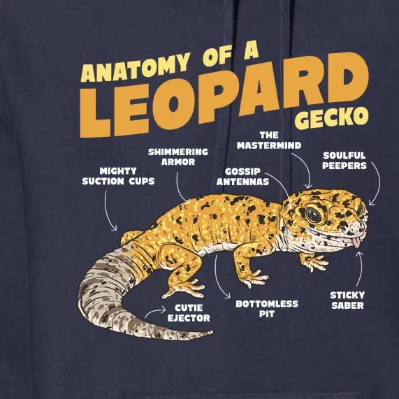 Leopard Gecko Anatomy Premium Hoodie