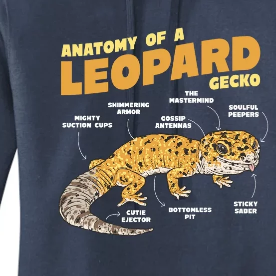 Leopard Gecko Anatomy Women's Pullover Hoodie